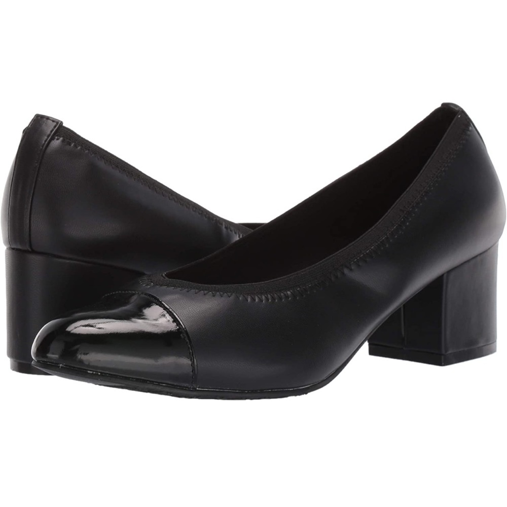 🛍️ NEW Hush Puppies Patent Toe Block Heel Pumps